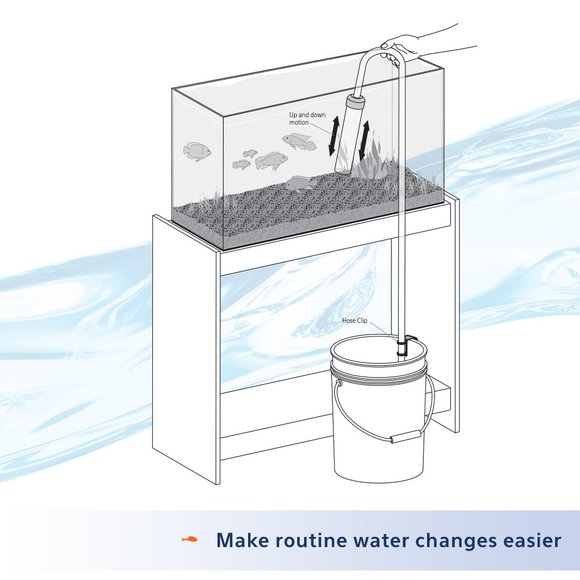 New Aqueon Aquarium Fish Tank Siphon Vacuum Gravel Cleaner Hand syphon - Picture 4 of 8